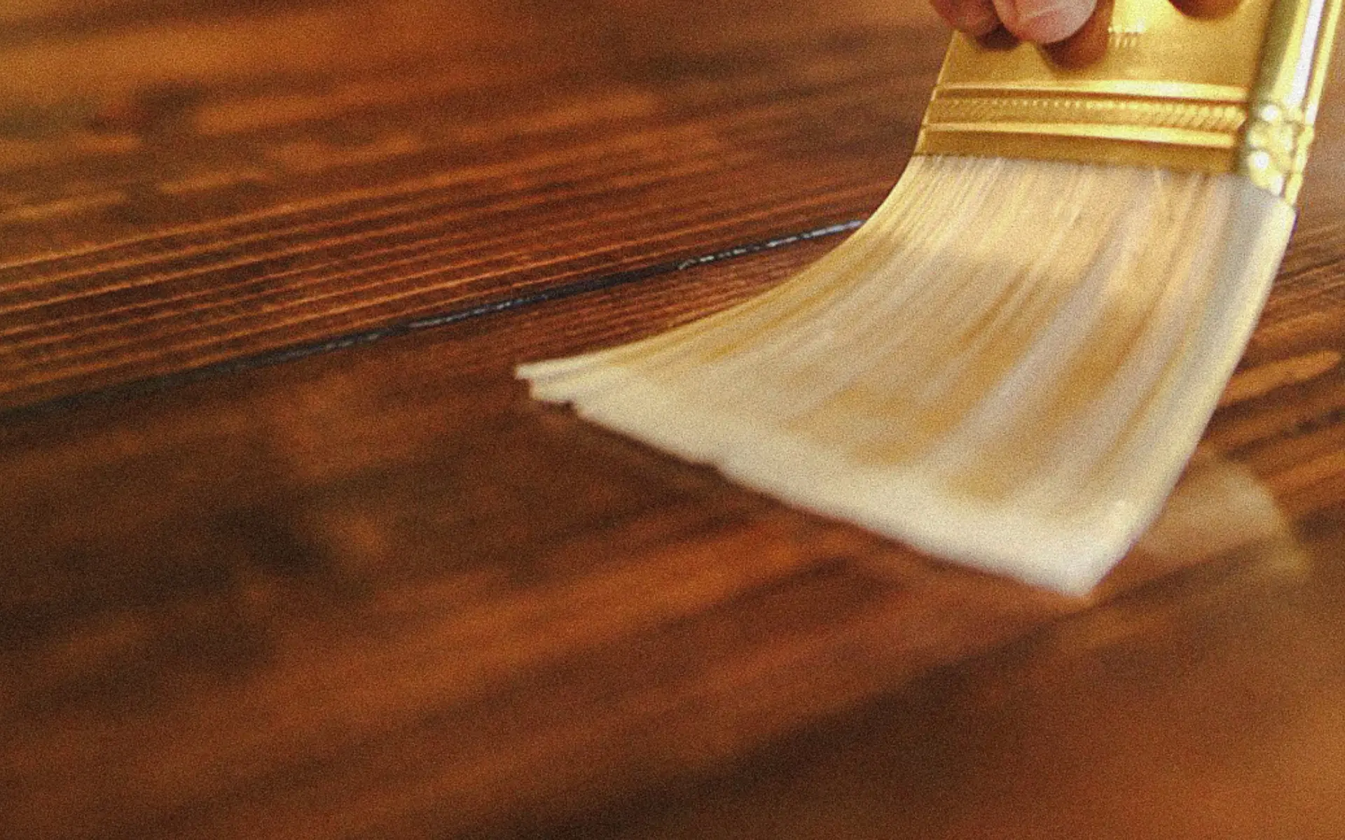 Reclaimed teak countertop being refinished.