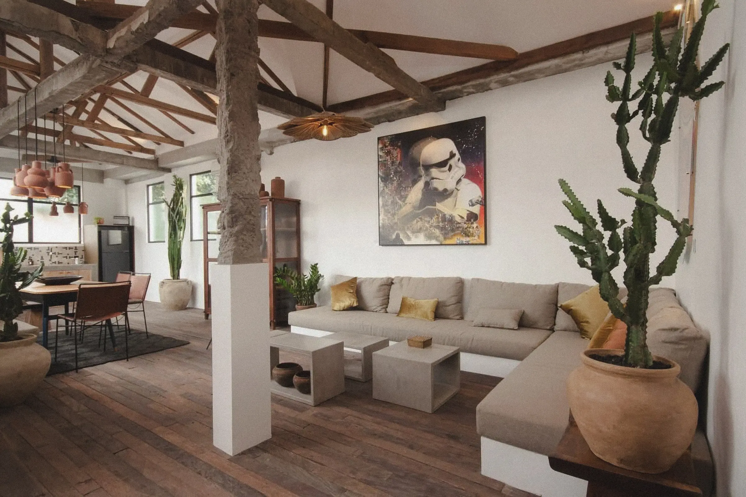 Reclaimed ulin rustic flooring by Kaltimber at Mercato in Berawa