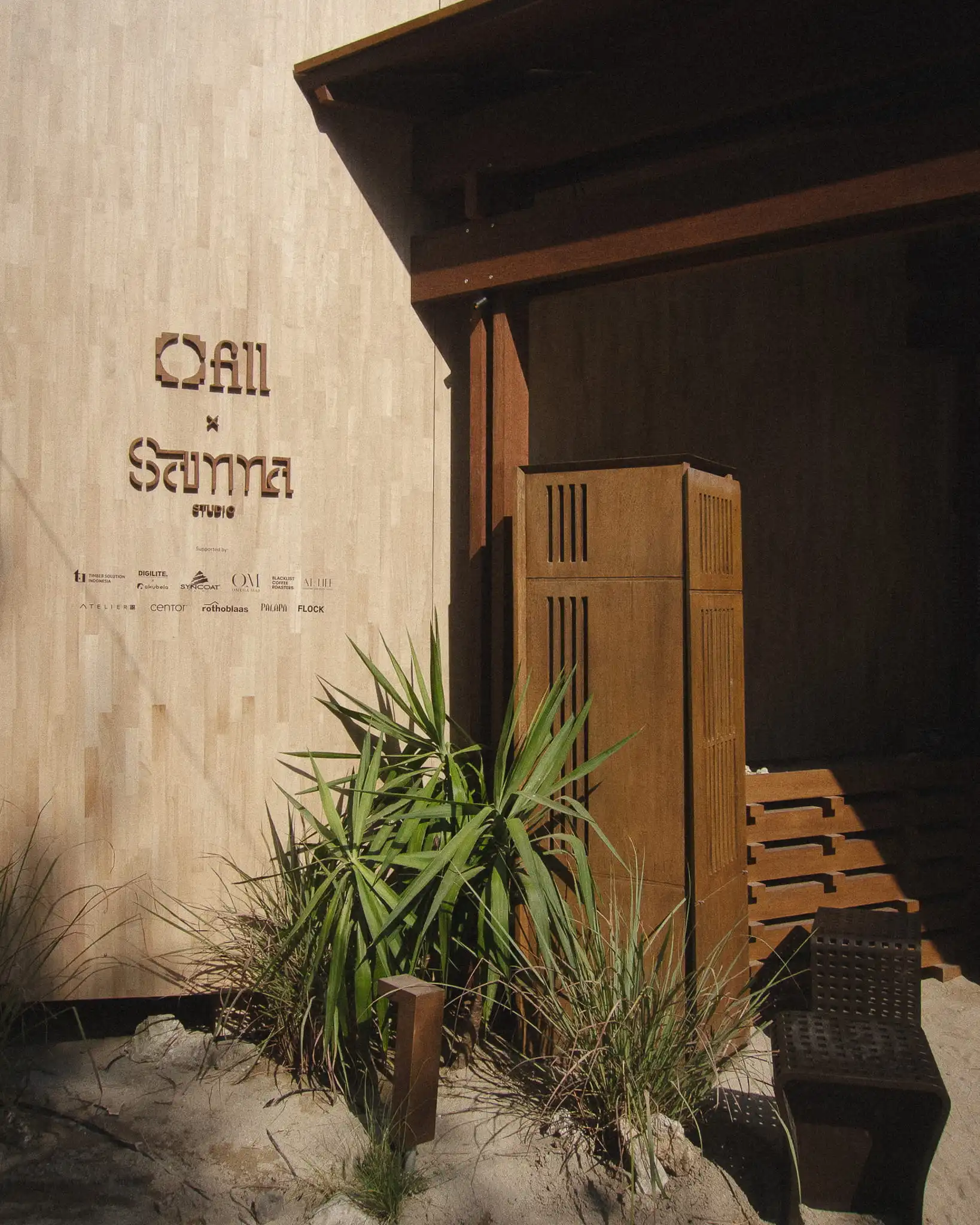 Fill x Samma Studio installation at Jia Curated 2026 in Bali